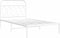 vidaXL - Bedframe - met - hoofdbord - metaal - wit - 100x190 - cm