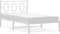 vidaXL - Bedframe - met - hoofdbord - metaal - wit - 100x190 - cm