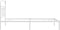 vidaXL - Bedframe - met - hoofdbord - metaal - wit - 100x190 - cm