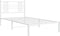 vidaXL - Bedframe - met - hoofdbord - metaal - wit - 100x190 - cm