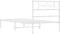 vidaXL - Bedframe - met - hoofdbord - metaal - wit - 100x190 - cm