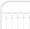 vidaXL - Bedframe - met - hoofdbord - metaal - wit - 100x190 - cm
