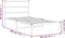 vidaXL - Bedframe - met - hoofdbord - metaal - wit - 100x190 - cm