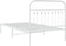vidaXL - Bedframe - met - hoofdbord - metaal - wit - 100x190 - cm