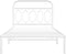 vidaXL - Bedframe - met - hoofdbord - metaal - wit - 100x190 - cm