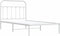 vidaXL - Bedframe - met - hoofdbord - metaal - wit - 100x190 - cm