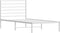 vidaXL - Bedframe - met - hoofdbord - metaal - wit - 100x190 - cm