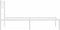 vidaXL - Bedframe - met - hoofdbord - metaal - wit - 100x190 - cm