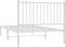 vidaXL - Bedframe - met - hoofdbord - metaal - wit - 100x190 - cm