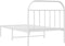 vidaXL - Bedframe - met - hoofdbord - metaal - wit - 100x190 - cm