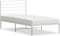 vidaXL - Bedframe - met - hoofdbord - metaal - wit - 100x200 - cm