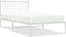 vidaXL - Bedframe - met - hoofdbord - metaal - wit - 100x200 - cm