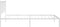 vidaXL - Bedframe - met - hoofdbord - metaal - wit - 100x200 - cm