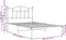 vidaXL - Bedframe - met - hoofdbord - metaal - wit - 100x200 - cm