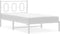 vidaXL - Bedframe - met - hoofdbord - metaal - wit - 100x200 - cm