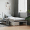 vidaXL - Bedframe - met - hoofdbord - metaal - wit - 100x200 - cm