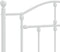 vidaXL - Bedframe - met - hoofdbord - metaal - wit - 100x200 - cm