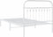 vidaXL - Bedframe - met - hoofdbord - metaal - wit - 100x200 - cm