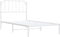vidaXL - Bedframe - met - hoofdbord - metaal - wit - 100x200 - cm
