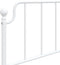 vidaXL - Bedframe - met - hoofdbord - metaal - wit - 100x200 - cm