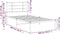 vidaXL - Bedframe - met - hoofdbord - metaal - wit - 100x200 - cm