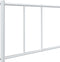 vidaXL - Bedframe - met - hoofdbord - metaal - wit - 100x200 - cm