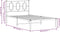 vidaXL - Bedframe - met - hoofdbord - metaal - wit - 100x200 - cm