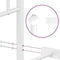 vidaXL - Bedframe - met - hoofdbord - metaal - wit - 100x200 - cm