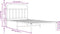 vidaXL - Bedframe - met - hoofdbord - metaal - wit - 107x203 - cm