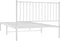 vidaXL - Bedframe - met - hoofdbord - metaal - wit - 107x203 - cm