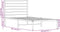 vidaXL - Bedframe - met - hoofdbord - metaal - wit - 107x203 - cm
