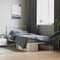 vidaXL - Bedframe - met - hoofdbord - metaal - wit - 107x203 - cm