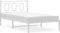 vidaXL - Bedframe - met - hoofdbord - metaal - wit - 107x203 - cm