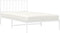 vidaXL - Bedframe - met - hoofdbord - metaal - wit - 107x203 - cm