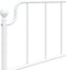 vidaXL - Bedframe - met - hoofdbord - metaal - wit - 107x203 - cm