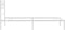 vidaXL - Bedframe - met - hoofdbord - metaal - wit - 107x203 - cm