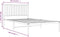 vidaXL - Bedframe - met - hoofdbord - metaal - wit - 107x203 - cm