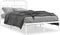 vidaXL - Bedframe - met - hoofdbord - metaal - wit - 120x190 - cm