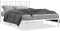 vidaXL - Bedframe - met - hoofdbord - metaal - wit - 120x190 - cm