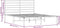 vidaXL - Bedframe - met - hoofdbord - metaal - wit - 120x190 - cm
