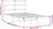 vidaXL - Bedframe - met - hoofdbord - metaal - wit - 120x190 - cm