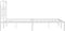 vidaXL - Bedframe - met - hoofdbord - metaal - wit - 120x190 - cm