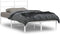 vidaXL - Bedframe - met - hoofdbord - metaal - wit - 120x190 - cm