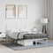 vidaXL - Bedframe - met - hoofdbord - metaal - wit - 120x190 - cm