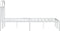vidaXL - Bedframe - met - hoofdbord - metaal - wit - 120x190 - cm