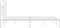 vidaXL - Bedframe - met - hoofdbord - metaal - wit - 120x190 - cm