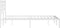 vidaXL-Bedframe-met-hoofdbord-metaal-wit-120x190-cm