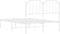 vidaXL - Bedframe - met - hoofdbord - metaal - wit - 120x190 - cm