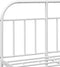 vidaXL - Bedframe - met - hoofdbord - metaal - wit - 120x190 - cm