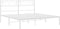 vidaXL - Bedframe - met - hoofdbord - metaal - wit - 120x190 - cm